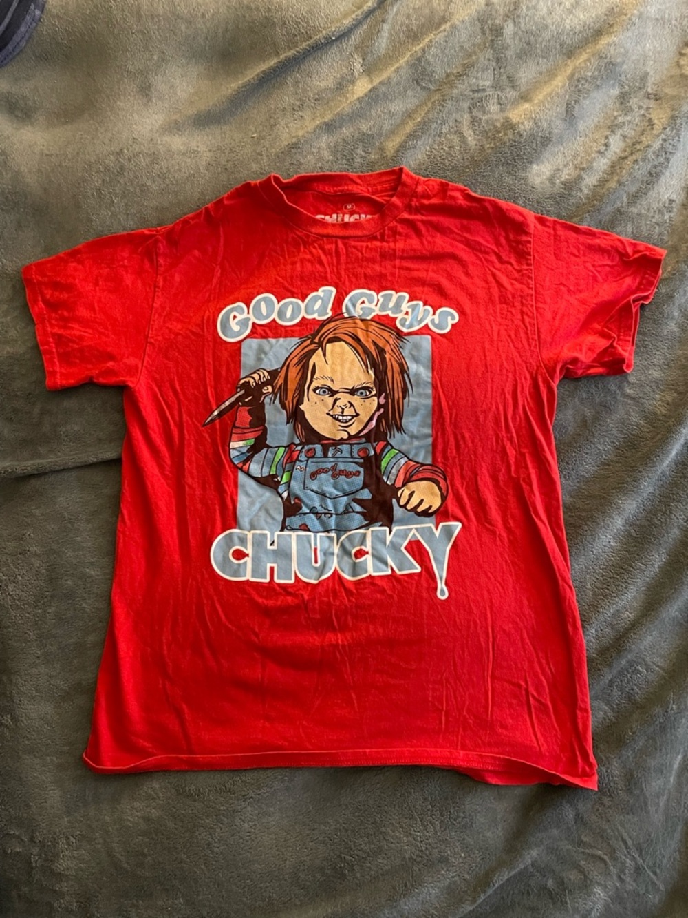 Chucky “Good Guys” Graphic T-Shirt – Red Horror Tee